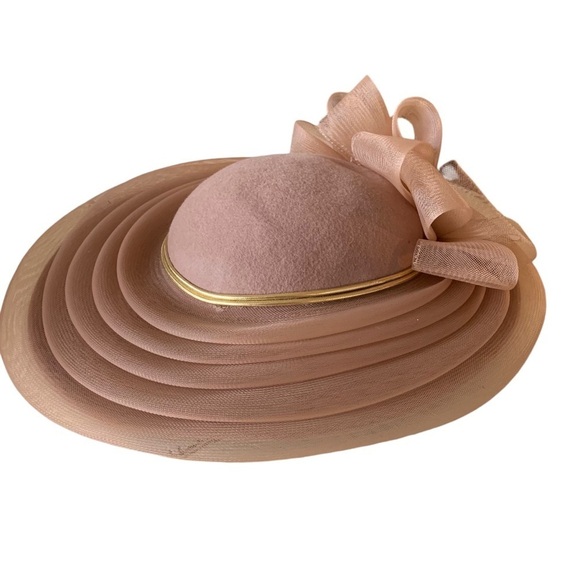 SONNI of San Francisco Hat Wool Formal Kentucky Derby Vintage 70s 80s Atomic main image 4